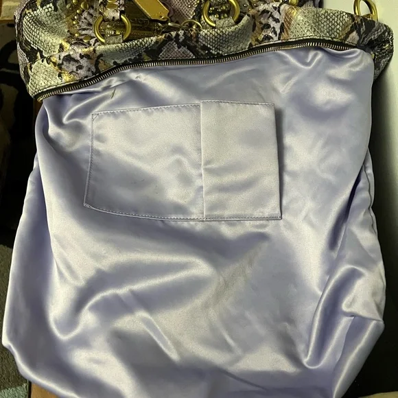 Coach Poppy Python Embossed Leather Bag - Picture 12 of 16